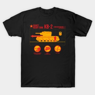 Infographics Soviet tank KV-2 T-Shirt